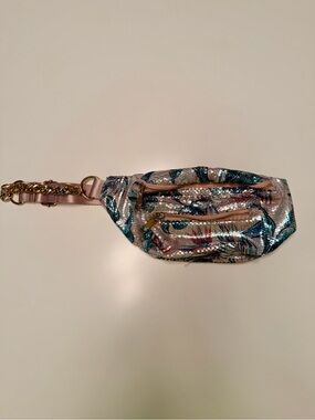 ALDO - Sequin Tropical Print Belt Bag with Gold Chain